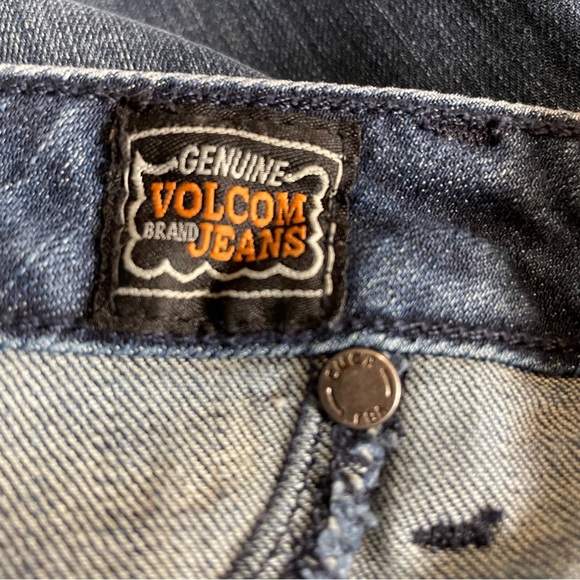 Volcom Pistol Skinny Flare Medium Wash Denim Jeans Women’s Size 13 - Picture 10 of 10